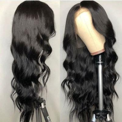 China Long 30inch Silky Straight Cuticle Aligned Indian Human Hair Lace Front Wigs for sale