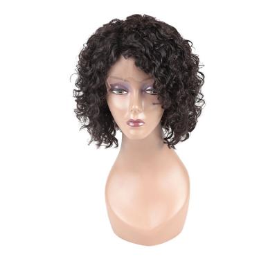 China BODY WAVE Brown Roots Brazilian Short Bob Wig Hair , Silky Straight Full Lace Wigs for sale