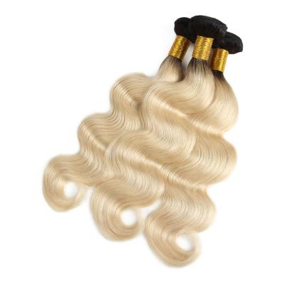 China Can Be Dyed And Bleached Or Change Design Wholesale Price Natural Curly Blonde Hair Extensions Unprocessed Remy Hair Weave Color 613 Bundles for sale