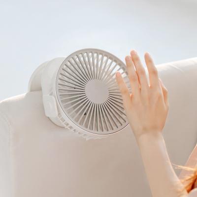 China 180Â ° New Arrivals 2000mah Battery Air Cooling Clip Rotating Rechargeable Fan For Summer for sale