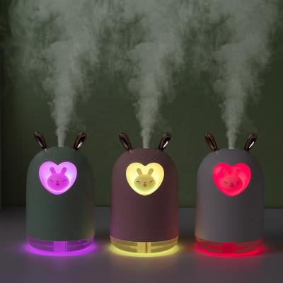 China Cute Desktop Air Humidifier Aroma Essential Oil Diffuser Cartoon Rabbit Humidifier Home Office Diffuser Indoor for sale