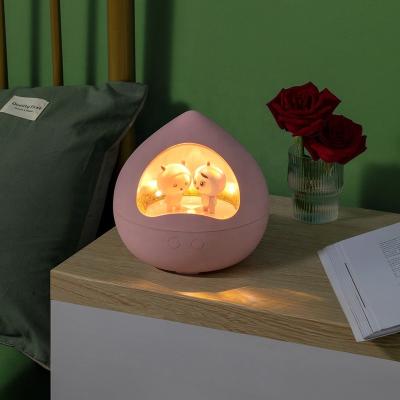 China Contemporary Bedroom Music Projector Night Light Rotate Colorful LED Lamp Kids Baby Gift for sale