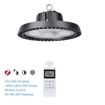 China Warehouse One Click Clustering 2minutes Clustering Dimmable Linear High Bay Led Lighting 100w 200w 300w With Smart Controller Sensor Design for sale