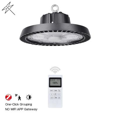 China Warehouse magic wand wifi 1080HD video 200w UFO led dimmable high bay light 200watts led high bay light fixture with daylight sensor for sale