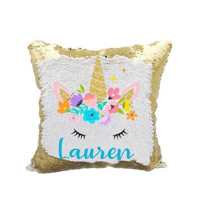 China Anti-Apnea MIDA Promotion Fashion Decorative Reversible Custom Sublimation Sequin Pillow for sale