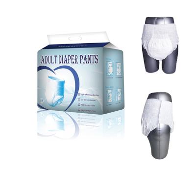 China Factory Wholesale Super Dry Soft Comfortable Adult Diaper Plain Weave Diapers Pants for sale