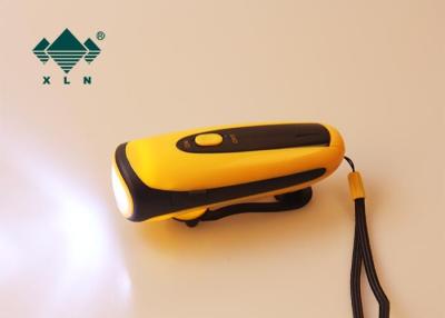 China High Brightness Rechargeable Dynamo Led Flashlight Built In Battery for sale