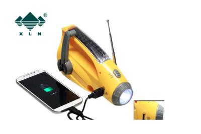 China DC5.1V AM / FM Solar Flashlight Radio With Rechargeable Battery for sale