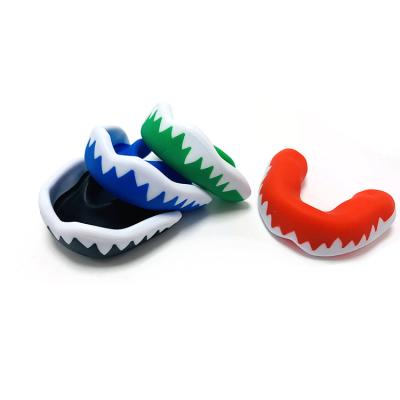 China Youth Mouth Guard Moldable Football Boxing MouthGuard Sports Boys Mouthpiece Teeth Protective EVA Double Colored Braces For Muttahida Majlis-e-Amal Boxing for sale