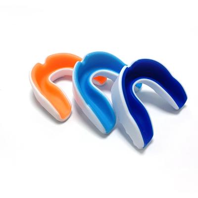 China Custom HMG-003 Basketball Gum Shield Mouthguard Boxing Mouth Guard Logo Eva Moldable Sports Boxing For Adult /Youth for sale