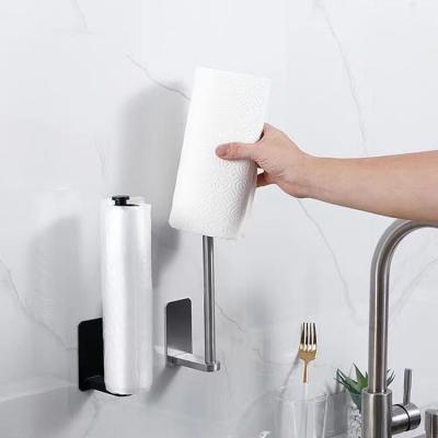 China Modern Kitchen Self Adhesive Wall Mount Bathroom Waterproof Toilet Paper Roll Tissue Paper Roll Holder Towel Holder for sale