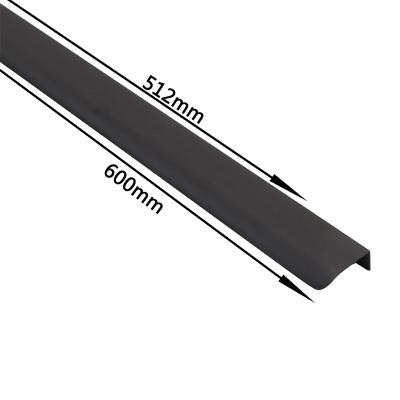 China Modern Black Aluminum Furniture Hardware Handle 8858 Cabinet Hardware Furniture Furniture Handle Pitch-Tier 512mm Handel for sale