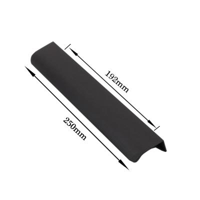 China Modern Black Pitch-Tier 192mm Aluminum Box Handle Plastic Furniture Pull Handle 8858 Handle for sale