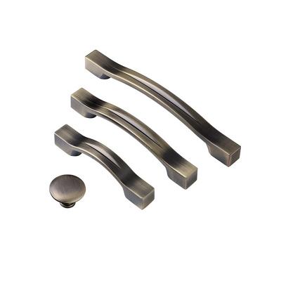 China Modern Luxury Handle Sideboards Pulls OEM Drawer Handle Zinc Alloy Die Casting Hardware for sale