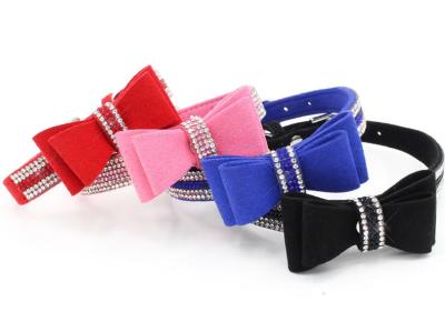 China XS 30*1.5 Pet Bow Drill Pet Collar Small And Large Dog Collar Custom Hot Dog Supplies Amazon Shine for sale