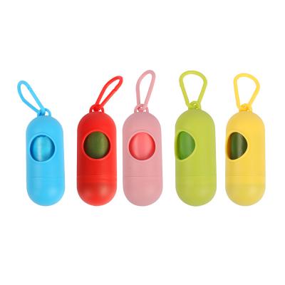 China Viable Biodegradable Poo Picking Bag Pet Poo Pouch Holder Dog Pouch Capsule Pill Dispenser for sale