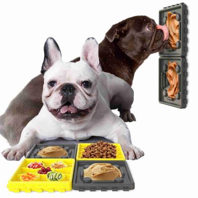 China Sustainable Special Hot Selling Pet Food Licking Pad 22*150*150 mm Dog Lick Pad for sale