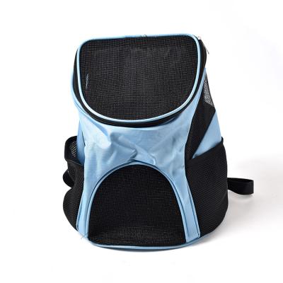 China Small Animals Pet Oxford Environmentally Friendly Expandable Fabric Breathable Travel Bag Multi-Entry Backpack For Cats And Dogs for sale