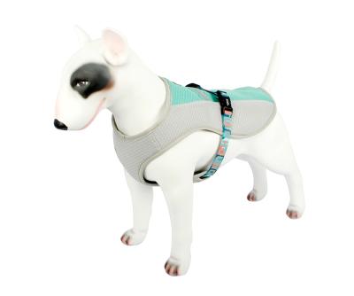 China Sustainable Reflecting Excess Heat Fast Cooling Adjustable Dog Harness Of Three Different Layers for sale