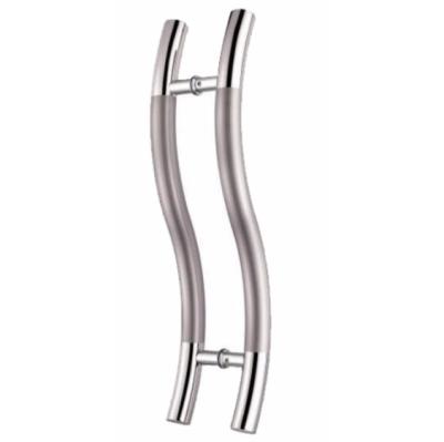 China Door Quality Stainless Steel Tempered Glass Door Handle for sale