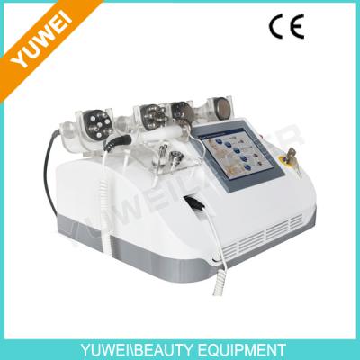 China 7 In 1 RF vacuum cavitation Weight loss equipment slimming machine Red Blue Diode laser for sale