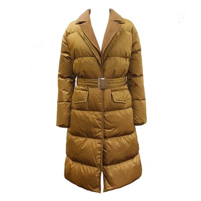 China Waterproof 2023 Autumn Winter New Arrival  woolen Puffer Down Jacket Women Clothing Water repellent warm ODM coats Outdoor GRS optional for sale