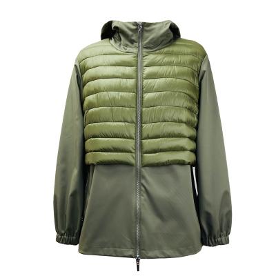 China Waterproof 2023 new  arrival women jackets Autumn and winter bonded   quilted fake down padded casual  jacket outdoor GRS optional for sale