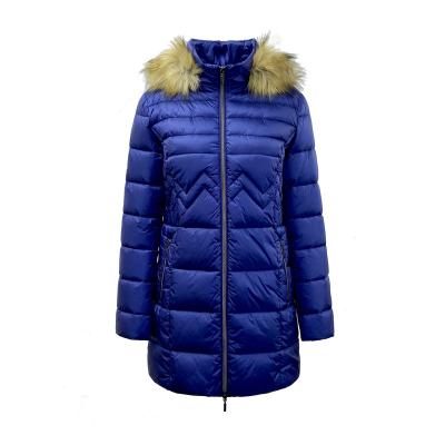 China Waterproof 2023 new  women jackets Autumn and winter Nylon  special  quilted padded casual  coats with faux fur hood Outdoor GRS optional for sale