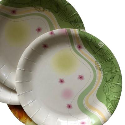 China Disposable Restaurant, Hotel, Quick Grocery, Super Market Straw Round SquareThick Paper Plate for sale