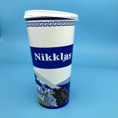 China 22oz disposable eco-friendly cold paper cup for sale