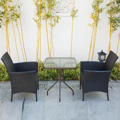 China Outdoor Patio Rattan Eco-freindly Garden Furniture Leisure Wicker Chairs And Table Set for sale