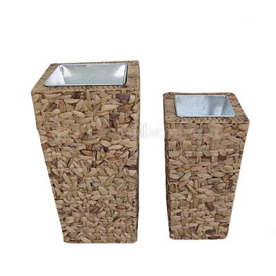 China Flower pots for sale hot sale water hyacinth flower pot with inner steel pot for sale