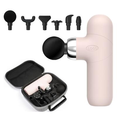 China Powerful Brushless Hand Massage Lightness Motor Tissue Percussion Deep Muscle Massager for Pain Relief Mini Massage Gun for sale