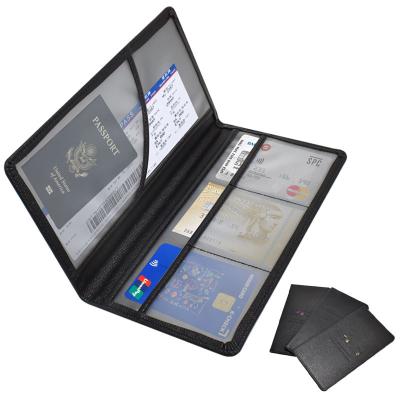 China Waterproof Hot Selling Business ID Card Holder Case Clip Wallet Name Mobile Phone Card Holder Place Cell Phone Leather Credit Card Holder for sale