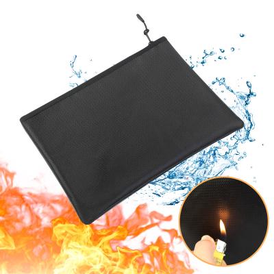 China Custom Waterproof Fireproof Logo File Folder Zipper Bag Organizer Office A4 Letter Storage Folder Document Bag for sale