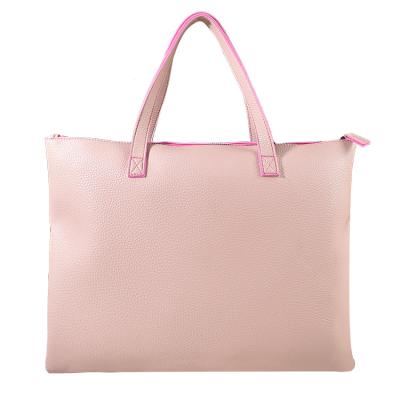 China Portable Pink Notebook Sleeve Bag PU Leather Laptop Bag Sleeve For Women Ladies for sale