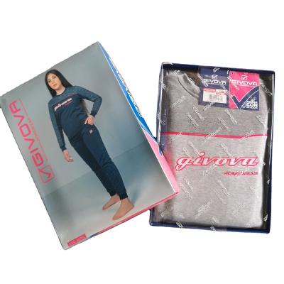 China Italy brand Givova fleece printing homewear women's winter outerwear fleece breathable pajamas for girl for sale