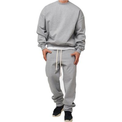 China Wholesale Breathable Autumn Winter Thick Tracksuit For Men Sportwear Two Piece Plus Size Hoodie And Joggers Suit Set for sale