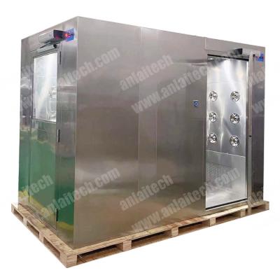 China Cleanroom Entry Air Shower Clean Room Good Price Top Quality Class 100 Stainless Steel Air Shower for sale