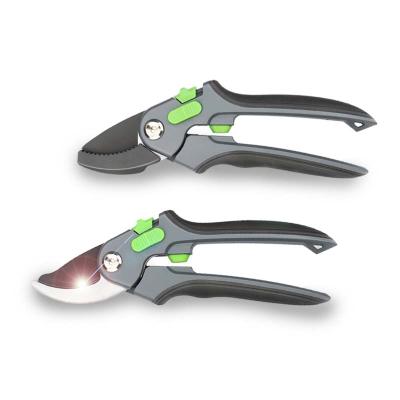 China Anti-Slip Handle Gardening Tools SK-5 Steel Tree Scissors Pruning Garden Hand Bypass Pruner Shears for sale