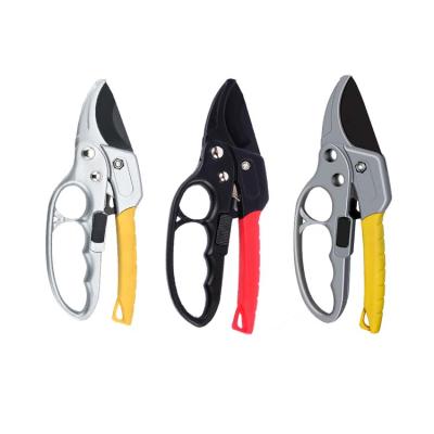 China Anti-Slip Handle Garden Tools SK5 Inch Professional Steel Bypass Shears Sharp Ratchet Pruner Pruner for sale