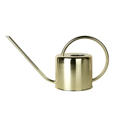 China Retro Style 1.2L Retro Style Stainless Steel Metal Garden Watering Cans Nordic High Quality Water Box for sale