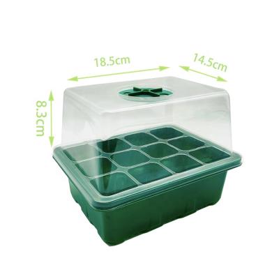 China Eco-friendly Plastic Material Seed Planting Nursery Eco Growing Tray Seed Propagation Tray With Dome for sale