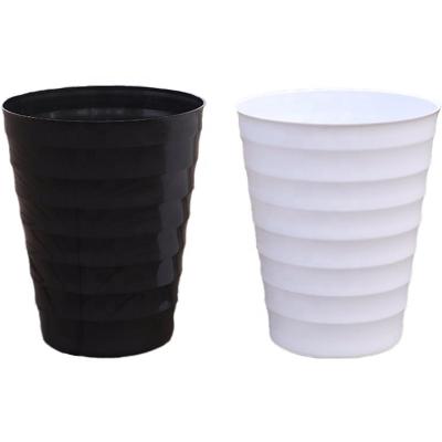 China Wholesale Durable Material Elegent Pots Round Plastic Planters Plastic Garden Flower Pots For Garden for sale