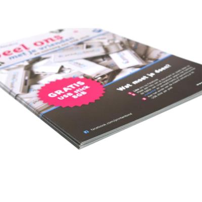 China Saddle company low cost glossy magazine a3 stitching cheap printing services for sale