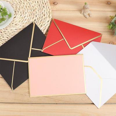 China Custom Fancy Red Silk Gift Wrap Package Envelope Making With Printed Logo for sale