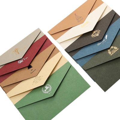 China Wholesale Custom Colored Business Envelope Manila Wax Paper Envelope for sale