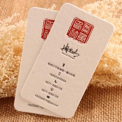 China paper & Luxury Cardboard Business Cotton Name Card With Custom Design for sale