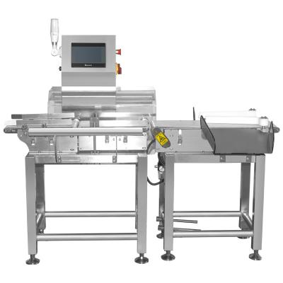 China Touchscreen-conveyor Check Weigher Checkweigher Weight Sorter Wet Wipes Tissue Paper Napkins Sanitaire Napkins Papier Dia Te koop