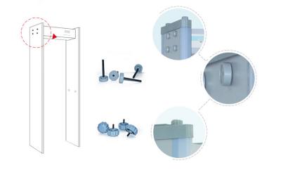 China WIFI CCTV-Kamera Touchscreen Durchgang durch Metalldetektor Türrahmen Für Verteidiger / Öffentlichkeit / Archway zu verkaufen